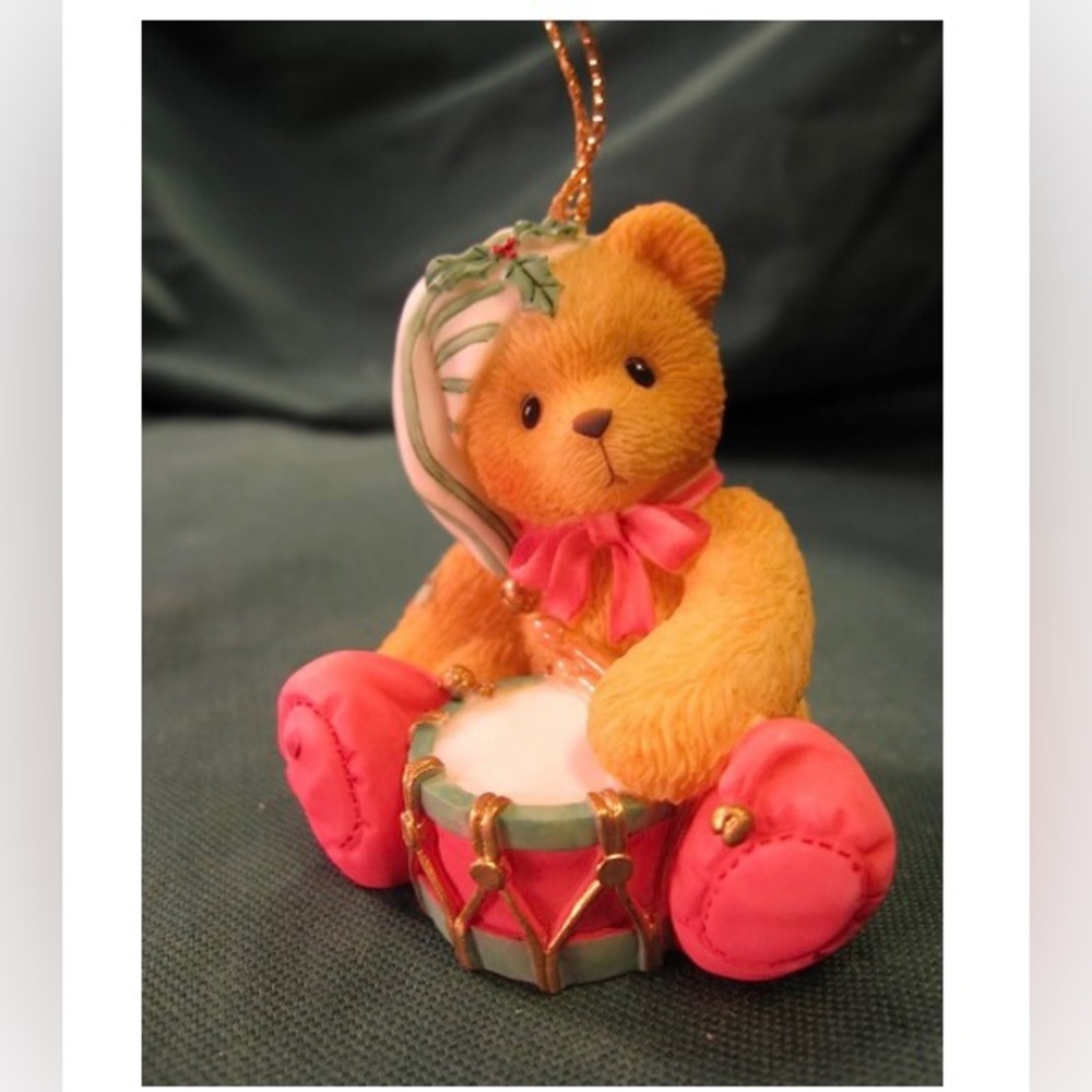 ⭐️ Cherished Teddies... Bear With Drum Ornament 5.0 ⭐️ I have 2 available